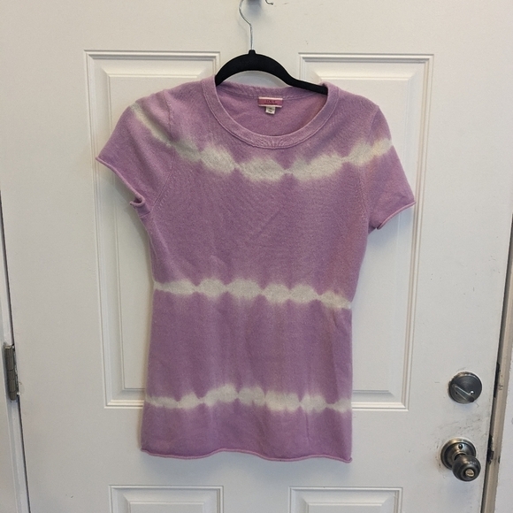J. Crew 100% Cashmere Sweater In Sweet Violet Snow - Picture 4 of 5
